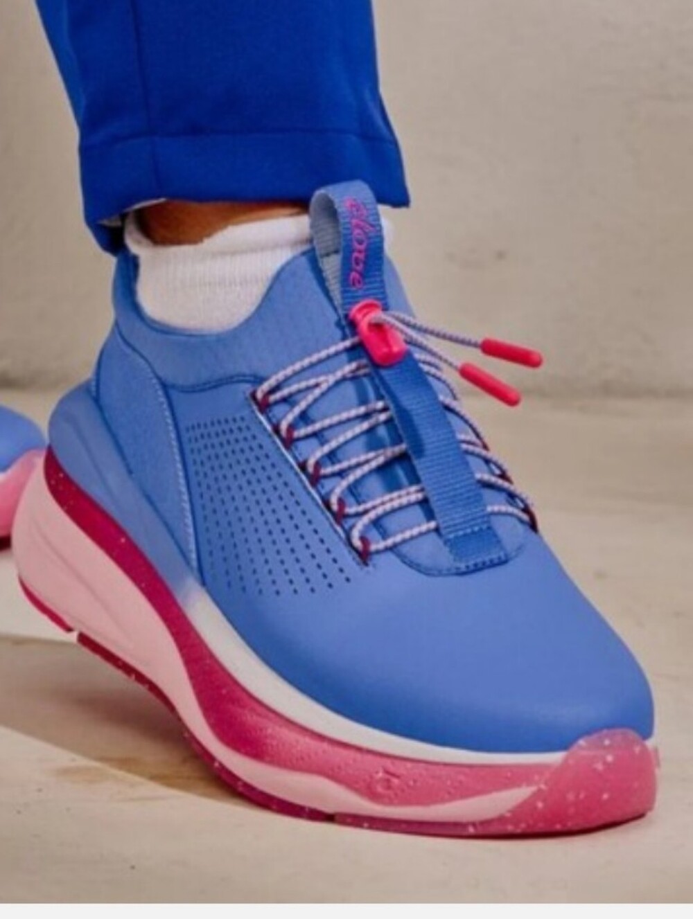 Clove Women's Forte‎ Sneakers Shoes Vivid Blue / Pink Size 10